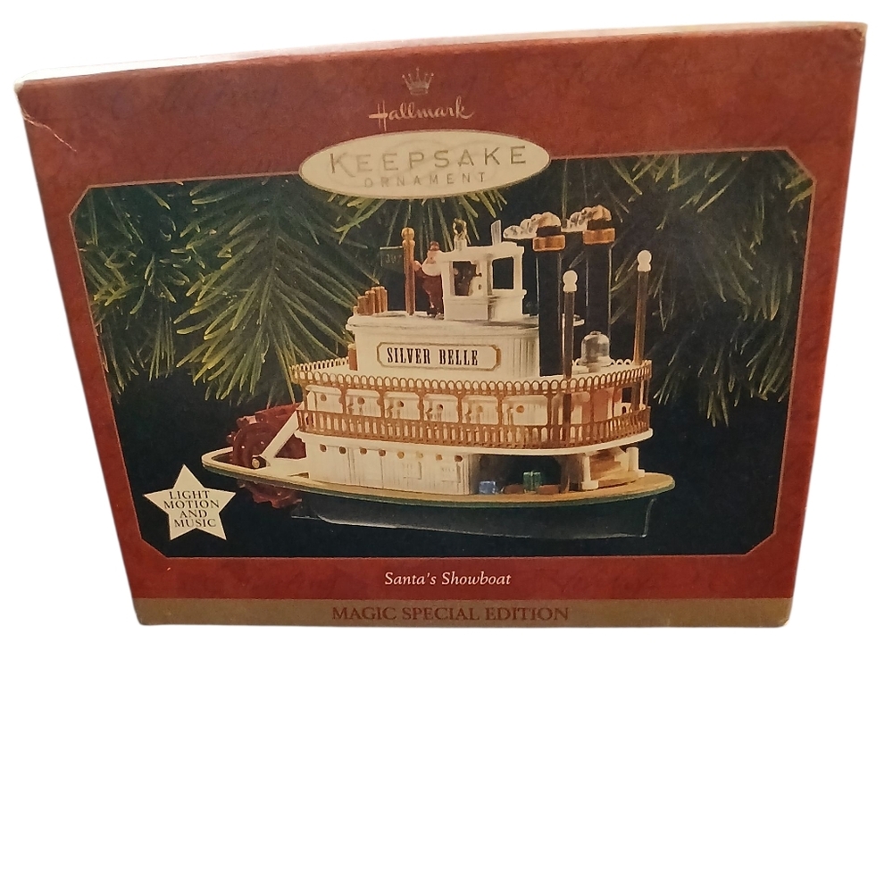 Hallmark Keepsake Silver Belle Showboat Ornament